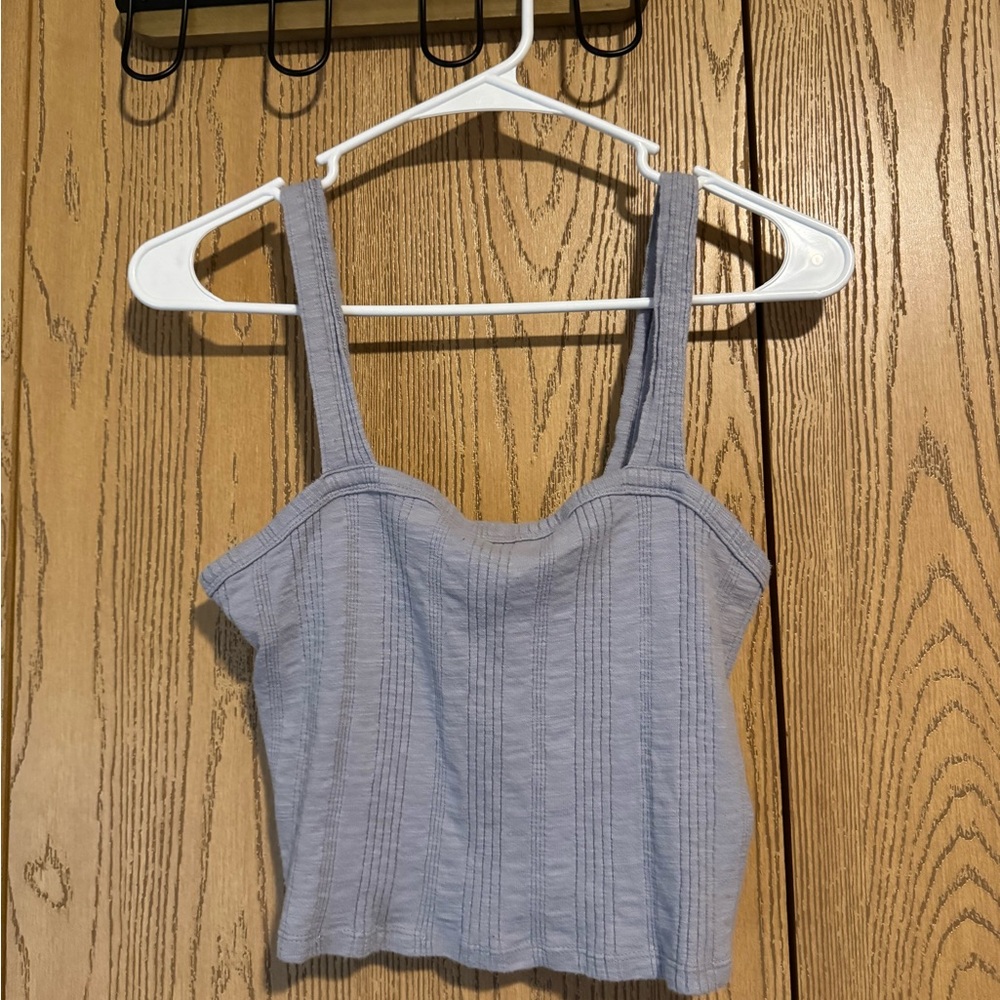 American Eagle Outfitters Light Gray Tank Top